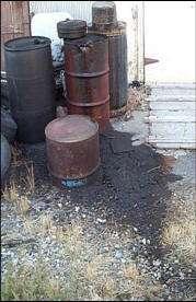 Storing used oil