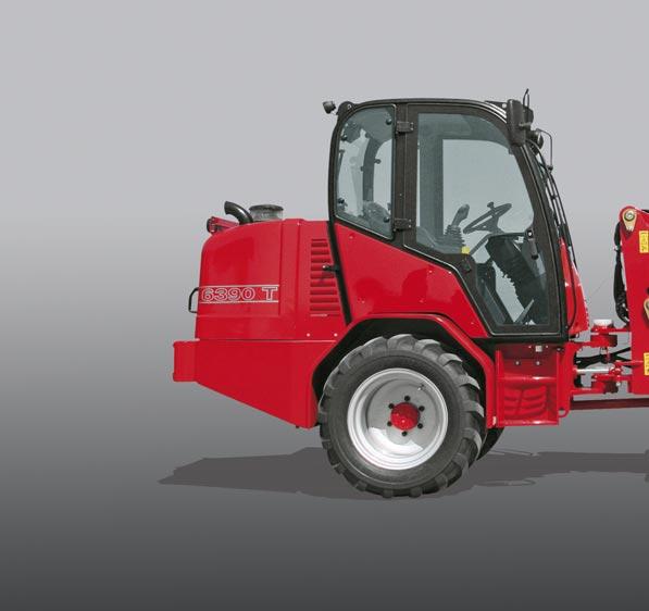 Pivot steer teleloaders 6370 T/6390 T: Compact machines with excellent all round view The new articulated teleloaders with an operating weight of 5 t covers at Schäffer the middle segment in