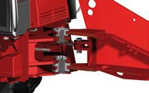 30m is unique in the 8t class. With Schäffer you can reach higher and farther. 3. The oscillating rear axle contributes to the excellent stability of the machine.