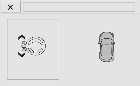 F Select reverse and release the steering wheel. F Operate the direction indicator on the parking side. F Move your vehicle forward until a new message is displayed.