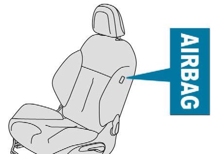 Safety Lateral airbags Deployment Deployment The curtain airbag is deployed at the same time as the corresponding lateral airbag in the event of a serious side impact applied to all or part of the