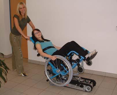 With the stairclimber SA-2 straight stair flights with inclination up to 35 can be climbed in a safe and simple manner.