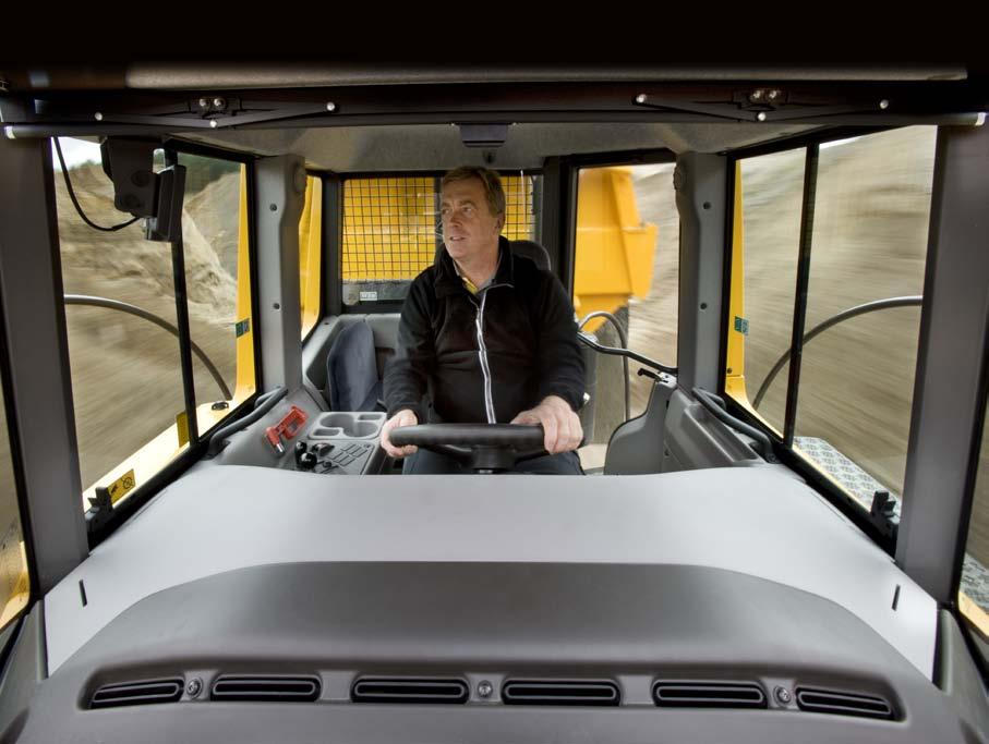 Volvo offers a world-class operator environment for low fatigue, high productivity and safety. Just enter the legendary Care Cab and look around.