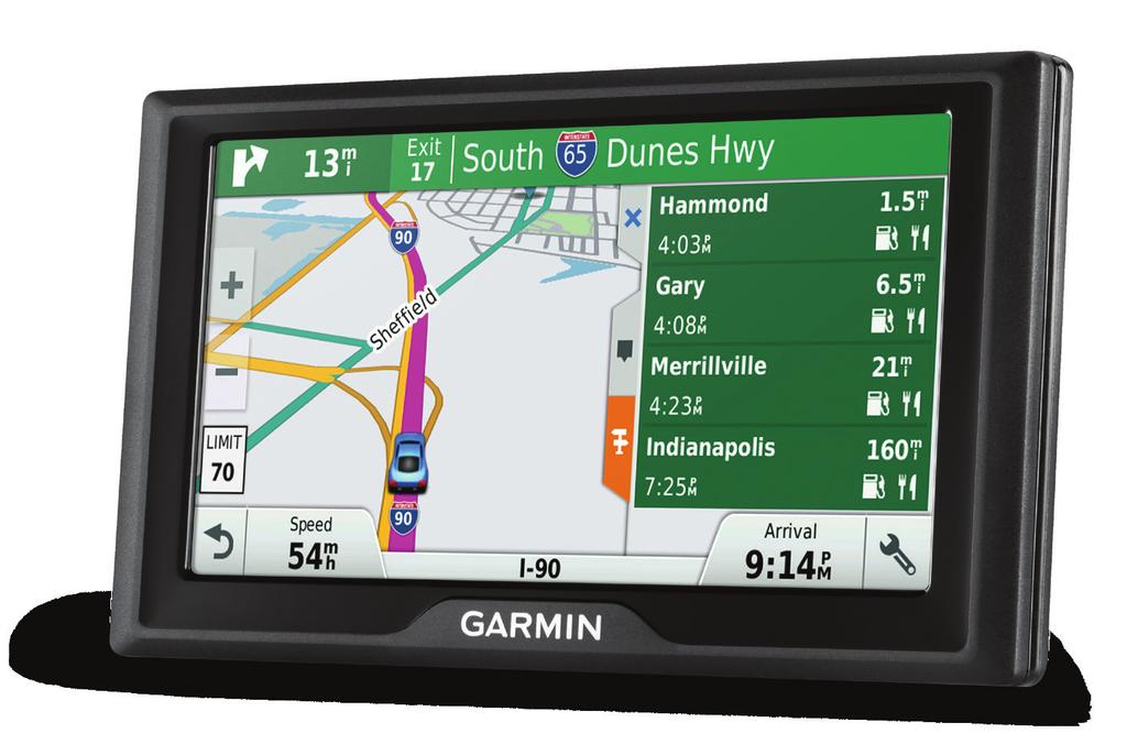 KEY FEATURES ONLY REAL DIRECTIONS FOURSQUARE DIRECT ACCESS TRAFFIC Garmin Real Directions Spoken Garmin Real Directions guide you like a friend, using recognizable