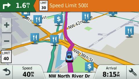 Provides alerts when driving the wrong way on a
