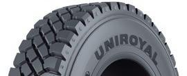 All-purpose tyre for any axle position, with