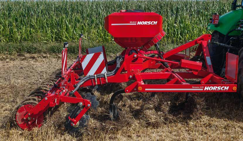 22 23 MiniDrill Perfect for greening and catch crops MiniDrill it is an HORSCH development with a lot of innovative solutions.