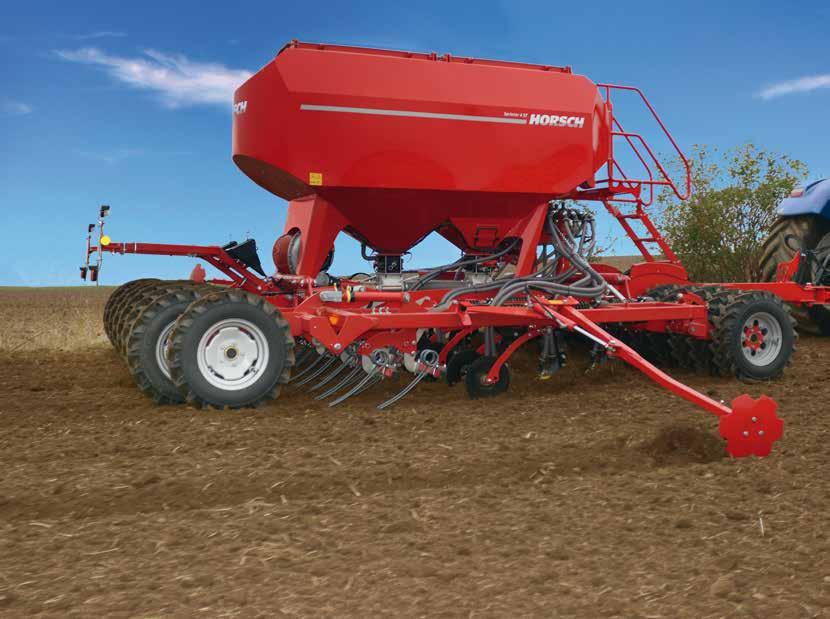 80 81 Sprinter ST/ SW Innovative and robust tine seeding technology 1 The Sprinter is a robust, compact and multifunctional tine seed drill available in working widths from 3 to 12 m.