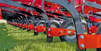 seed horizon and place the grain exactly Tine spacing (cm) 30 25 / 30 30 Number of seed coulters /