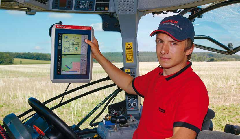94 95 HORSCH Intelligence For drilling / single grain technology VariableRate The future machines think actively and HORSCH Intelligence