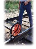 Rail guide keeps product on surface of all rail sizes while rolling. 4024-02 Weight 13 lbs.