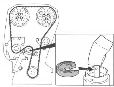 Check that the correct side of the washer faces upwards. See the illustration.