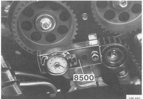 guard under the engine 1. 2 Adjust camshafts - crankshaft according to marking Adjust engine to TDC for cylinder 1.