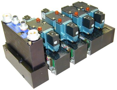 82 Series MAConnect with SM32 Maximum of 16 solenoids possible (24VDC with a maximum of 6.0 watts per solenoid ). Maximum of 4 inputs available with PNP or NPN capability.