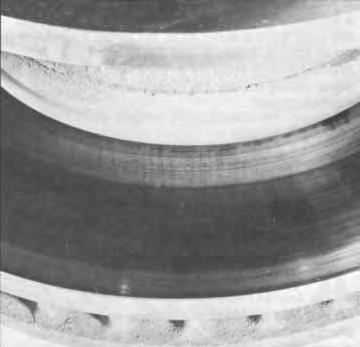 If the grooves are greater than 0.02-inch (0.5 mm), you may choose to resurface the rotor.