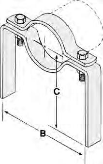 Pipe Clamps Fig. 55 OFFSET PIPE CLAMP Designed to be used in the clamping of pipe lines at a fixed distance away from the floor or wall. Low carbon steel Plain Specify pipe size and figure number.