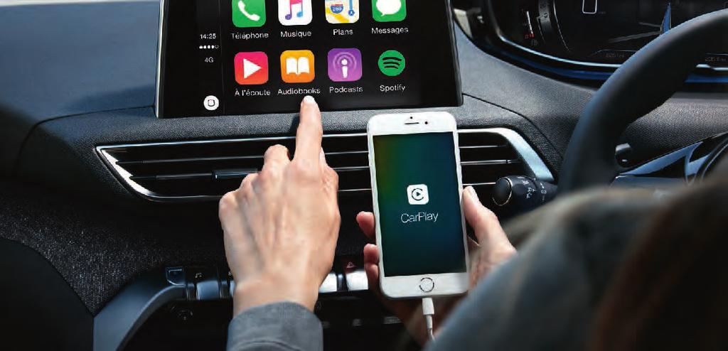 Mirror Screen encompasses Apple CarPlay, MirrorLink and Android Auto* technologies. With a compatible device you will be able to enjoy key features from your smartphone mirrored onto the 8.
