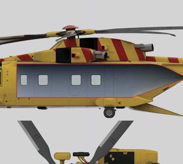 Paramount to the success of the AW101 is the large, wide body cabin which has the capability