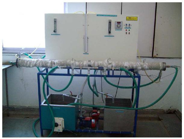 Water in the insulated tank is heated up to 80 C temperature with the help of heater. While the tank in the right side is filled with water at the atmospheric temperature.