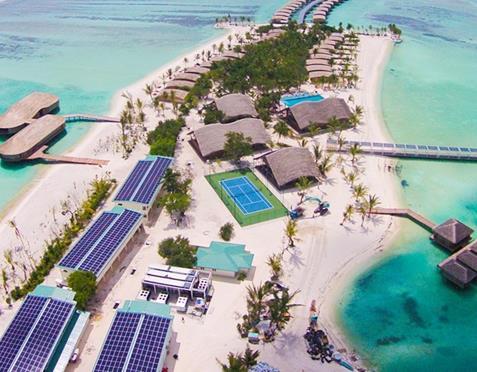 Integration of renewables Finolhu Villas Resort, off-grid PV/diesel/storage microgrid ABB solution Provision of 40 TRIO-27.