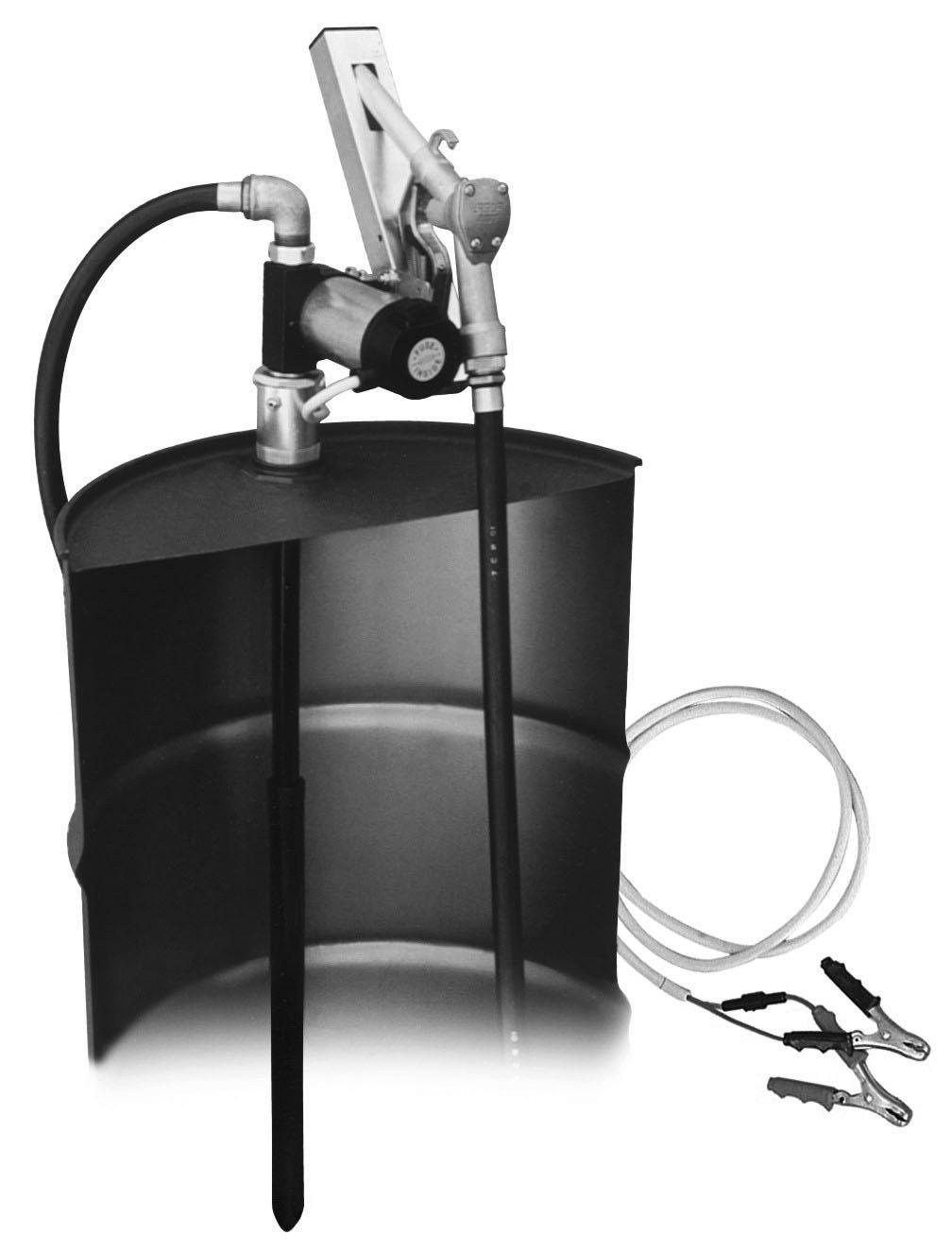 Oil & Light Fluid Pumps Diesel Pumps Features Simple and efficient transferring or dispensing of fluids from a drum Safe, troublefree fueling where AC power