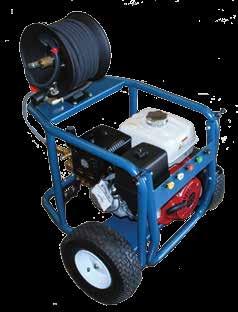 provide better weight distribution F2 Frame Gas direct Drive Units F1 frame handle folds for easy storage and transport GPM