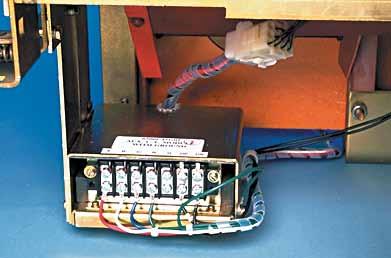 Use the wire ties and clamps supplied to secure the Sensor Harness and DTA Wires so they are clear of any moving components within the breaker.