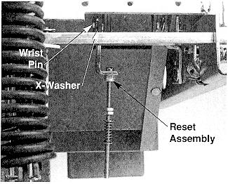 Loosely secure the Guide plate to the right side of the Reset Assembly and DTA using the (1) 0.164-32 0.500 screw, (1) lock washer, and (1) flat washer supplied.