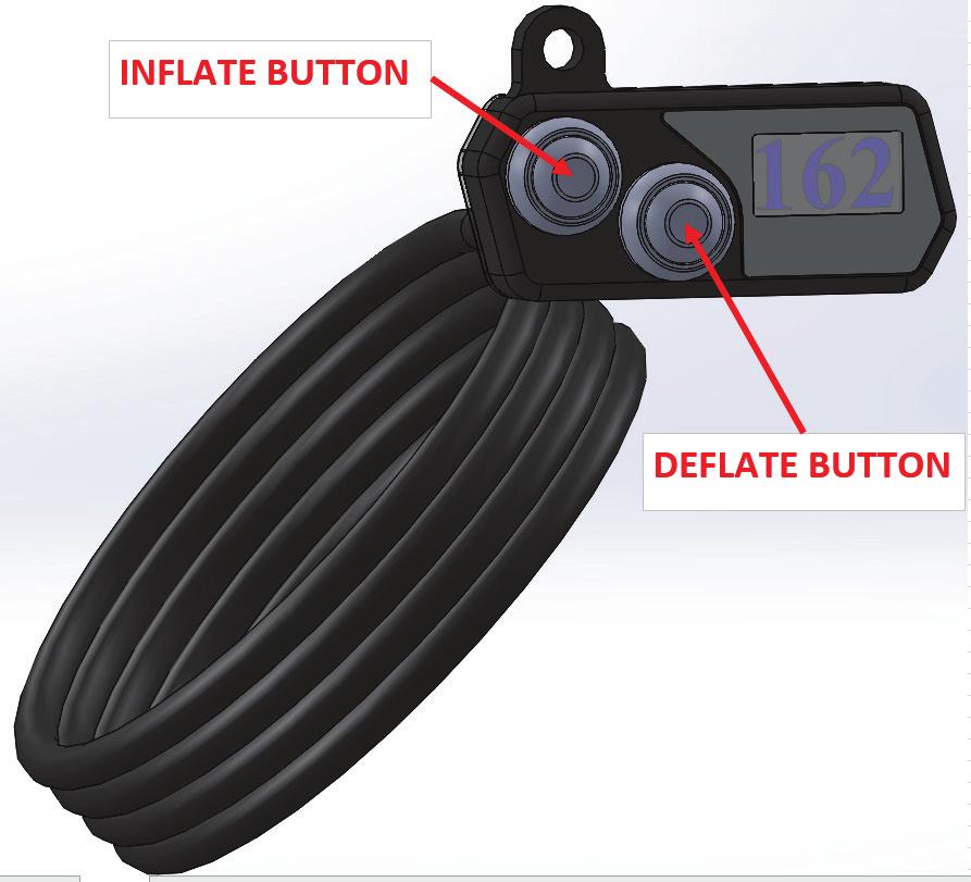 6. AS YOU INFLATE THE SYSTEM FROM 0 PSI YOU WILL SEE THE PRESSURE VALUE ON THE DIGITAL DISPLAY INCREASE. IT WILL INCREASE UNTIL THE PRESSURE REQUIRED TO LIFT THE MOTORCYCLE IS REACHED.