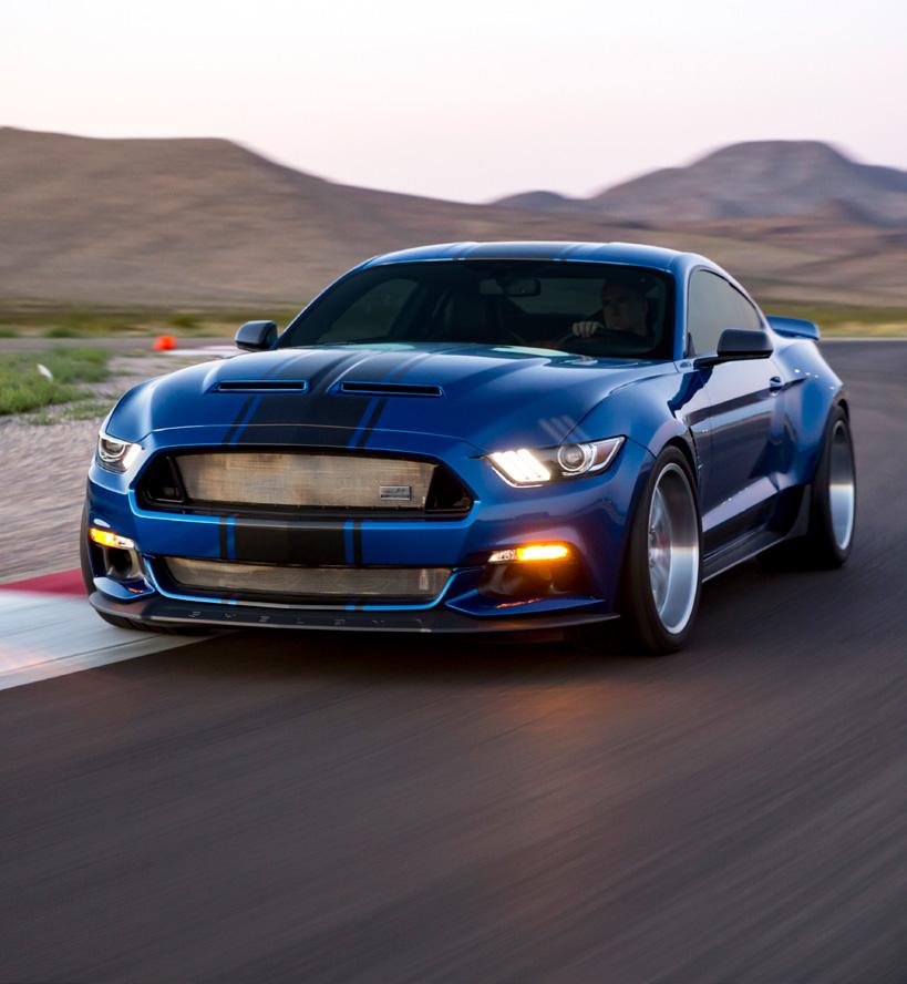 Wide Body Super Snake Concept CSM - 17SS0002C Shelby American developed the wide body option for the all new Mustang as a way for serious track buffs to put more power to the pavement.