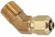AIR BRAKE COMPRESSION FITTINGS Pipe Tube PRICE EACH Pkg Number Size Size Loose Std pkg Qty G7046 G7046 AIR BRAKE 45 MALE CONNECTOR G7046-02-04 1 8" 1