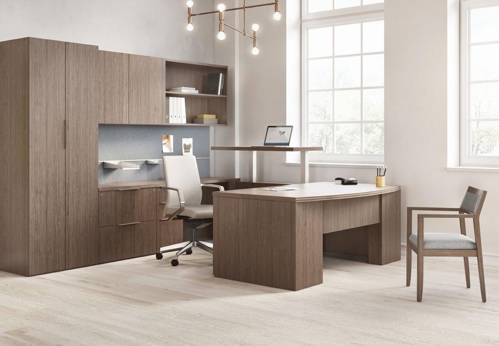 Transitional to contemporary style Height-Adjustable Bridge THE OFFICE YOU