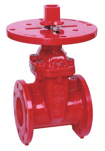 BS Valves 25 Flanged Resilient NRS Gate Valve,with Post Flange (Z45XC-2), PN/16, UL/FM Approved Z45XC-2 Connection Ends: Flange to BS EN 92-2:1997 Working Pressure: PN/16 Temperature Range: 0-0