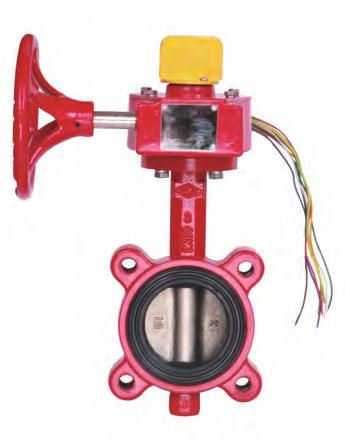 BS Valves 29 Lugged Wafer Butterfly Valve with Tamper Switch (XD371XL), PN/16, UL Listed C 1 Valve Body EN-GJS-450- XD371XL 2 Seat EPDM & Backing NBR/Fluororubber&Backing EPDM/NBR Vulcanized on Valve
