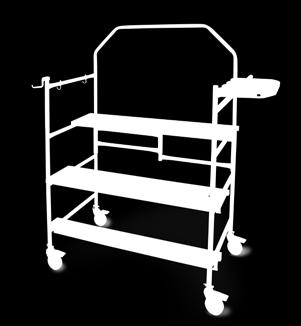 778300100392 JOBSITE SERIES info TOOL SHELF & SAFETY RAIL Safety rail to hold on to, for stability.