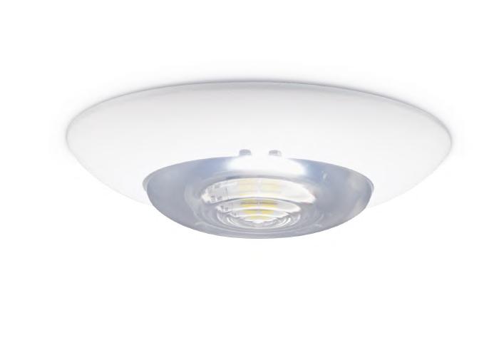 Multiple Lens options Emergency Downlight Recessed self test or DALI addressable downlight Self test and DALI addessable versions available Corridor and open areas lens options included as standard