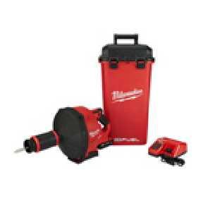 Milwaukee - Cordless - Power Tools Cordless - Drain Tools Milwaukee 2772A-21 M18 FUEL Drain Snake Milwaukee M18 Fuel Drain Snake w/ CABLE DRIVE Kit M18 FUEL Drain Snake with CABLE-DRIVE Locking Feed