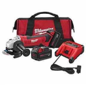 Milwaukee - Cordless - Power Tools Cordless - Grinder Milwaukee 2680-22 M18V Cut-off/Grinder Milwaukee 2680-22 - M18 4-1/2" Cut-off / Grinder 4-Pole motor delivers maximum power when cutting or
