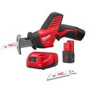 Milwaukee - Cordless - Power Tools Cordless - Saws Hackzall Kit Milwaukee M12 2420-22 M12 HACKZALL Recip Saw Kit At only 11" and 2.