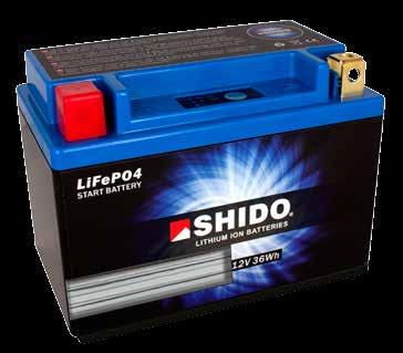 Lithium Iron Phosphate Technology Shido Lithium batteries have 4 cells LiFePO4 (Lithium Iron Phosphate) of 3.