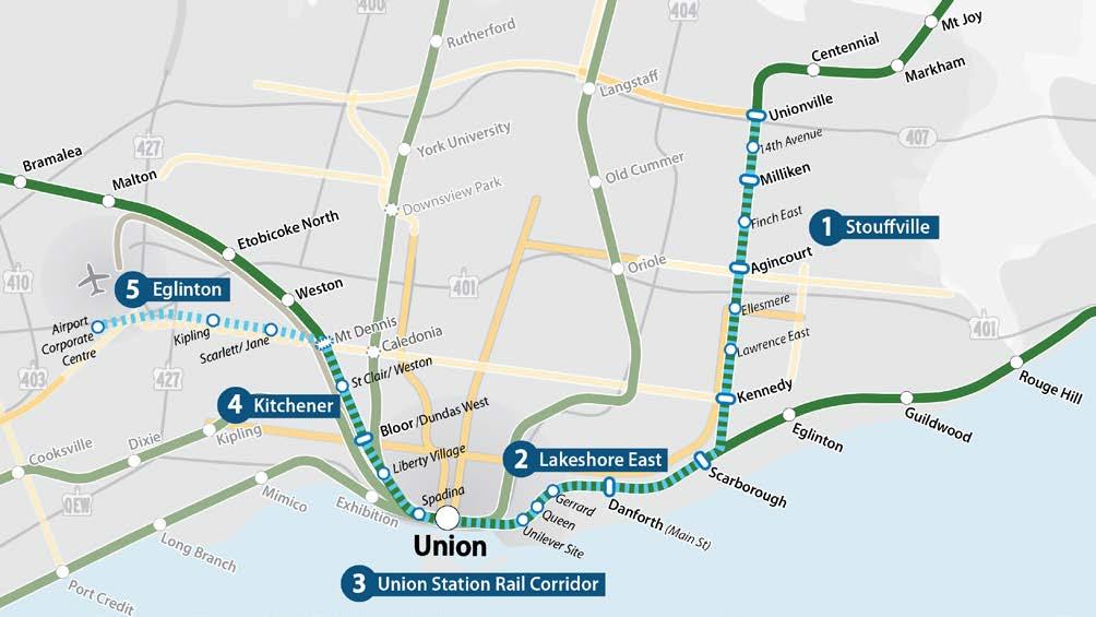 2.0 INTRODUCTION Metrolinx and the City of Toronto have worked closely together to develop options for integrating GO RER and SmartTrack, conduct analysis of those options through the initial