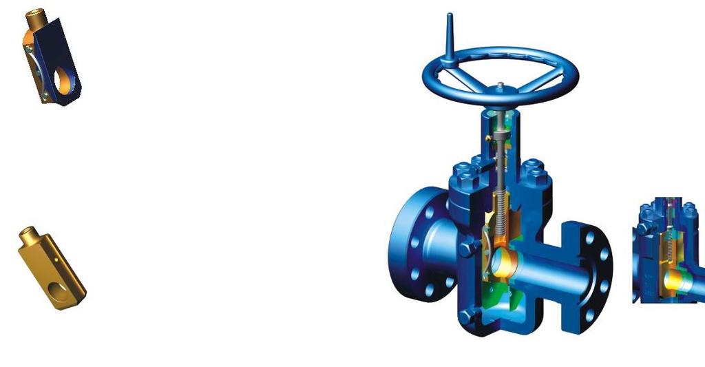 Series 2000~5000psi Gate Valve Expandg Gate esign Neway's expandgstyle gate is a twopiece gate design, connectg with the stem through the gate major segment, the contact surface between the major