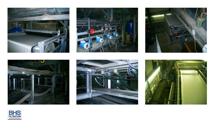 58 m² Continuous vacuum filtration Efficient washing of the cake High throughputs