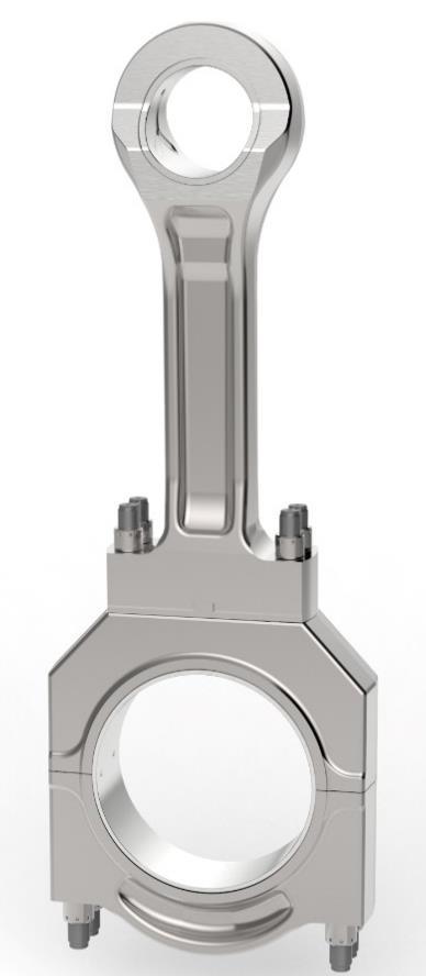 hydraulically tightened Crankshaft bearings Tri-metal design with steel back,
