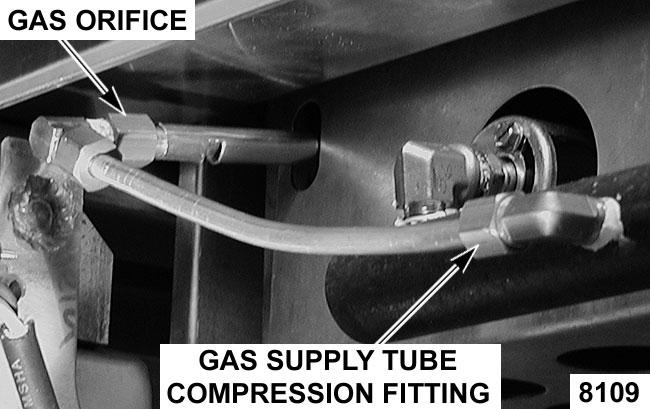 GAS BRAISING PANS - REMOVAL AND REPLACEMENT OF PARTS NOTE: Runner tube slides onto the gas orifice. When installing, ensure runner tube is fully seated onto gas orifice. 4.