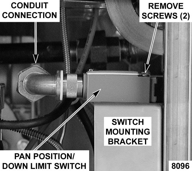 Pull temperature dial from potentiometer shaft and remove mounting nut. 1. Remove front and left side panels as outlined under COVERS AND PANELS. 2.