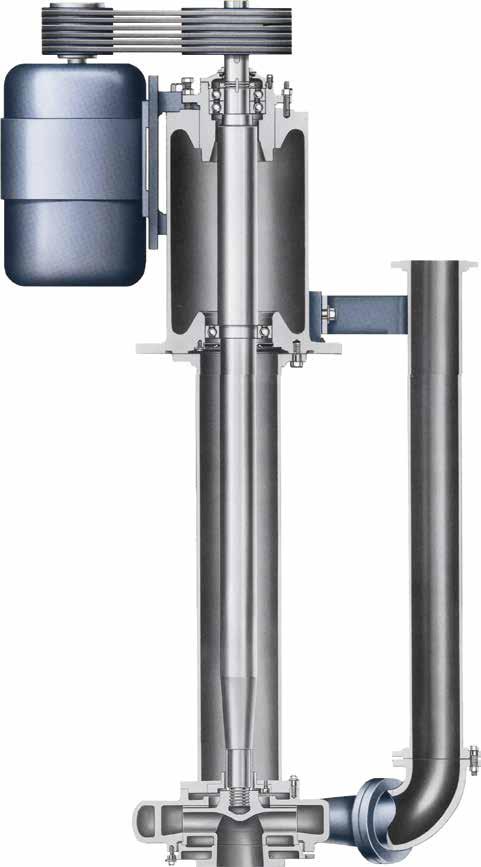 Model VJC Vertical Cantilever Bottom Suction Pumps DIRECT OR BELT DRIVE Direct drive offers simplicity, ease of installation and low maintenance costs.