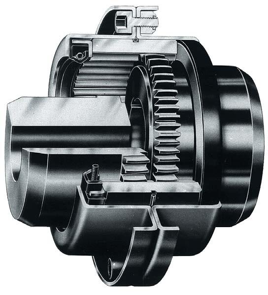 gear coupling Multi crown gearing Continuous sleeve design Torque range: up