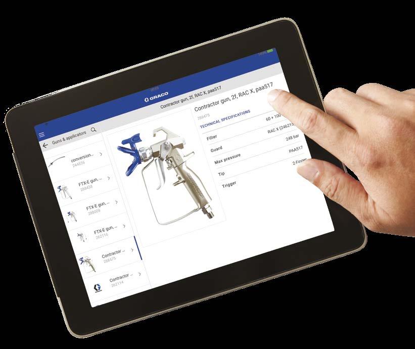 GRACO APP Easily find the right accessory for your unit and job Want a quick way to find out how to do your jobs faster and better? Download the free Graco app.