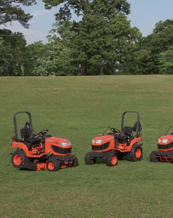 From the easy-to-handle BX1 the Kubota BX-Series